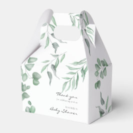 Elegant Eucalyptus Baby Shower Green Foliage Geschenkschachtel