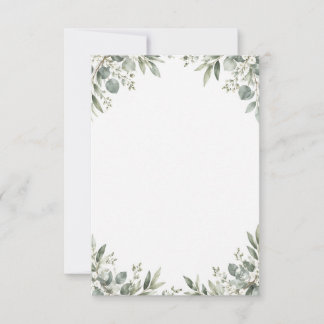 Elegant Eucalyptus Botanical RSVP Card Karte