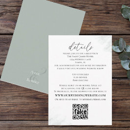 Elegant Eucalyptus Einfache Website-Skriptdetails Begleitkarte