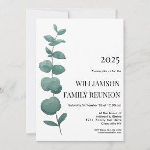 Elegant Eucalyptus Family Wiedersehen Einladung
