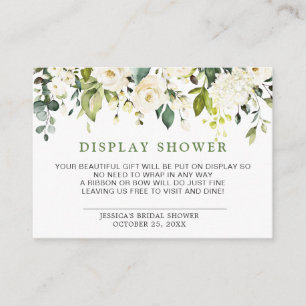 Elegant Eucalyptus Gift Bridal DISPLAY SHOWER Begleitkarte