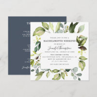 Elegant Eucalyptus Greenery Bachelorette Weekend