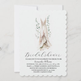 Elegant Eucalyptus Greenery Bridal Shower  Einladung