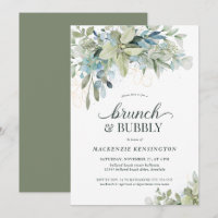 Elegant Eucalyptus Greenery Brunch Bubbly