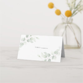 Elegant Eucalyptus Greenery Wedding Platzkarte