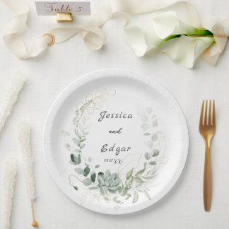 elegant eucalyptus pappteller