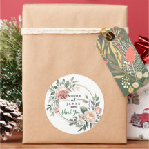 Elegant Eucalyptus Peach Floral