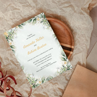 Elegant Eucalyptus Wedding Einladung