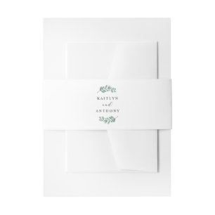 Elegant Eucalyptus Wedding Einladungsbanderole