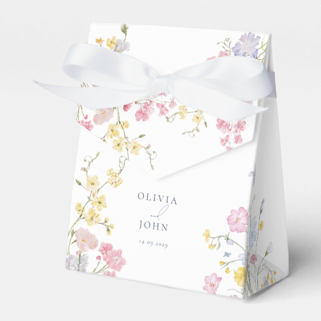 Elegant  Eucalyptus Wedding Geschenkschachtel (Vorderseite)