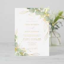 Elegant Eucalyptus Wedding Gold