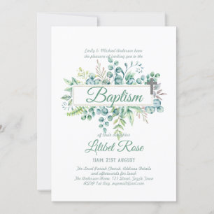 Elegant Eukalyptus Baptism Christening Greenery