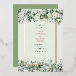 Elegant Eukalyptus Greenery Botanical Folieneinladung