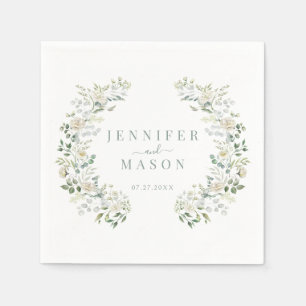 Elegant Eukalyptus Greenery Botanische Hochzeit Serviette