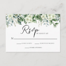 Elegant Eukalyptus Greenery Botanische UAWG Begleitkarte