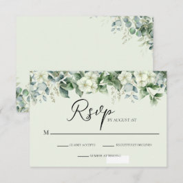 Elegant Eukalyptus Greenery Botanische UAWG Begleitkarte