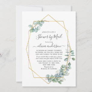 Elegant Eukalyptus Greenery Brautparty by Mail Einladung