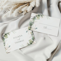 Elegant Eukalyptus Greenery Flat Wedding