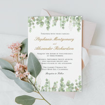 Elegant Eukalyptus Greenery Gold Wedding