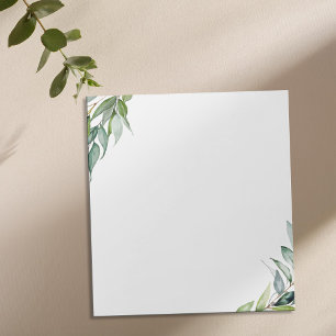 Elegant Eukalyptus Greenery Notizblock