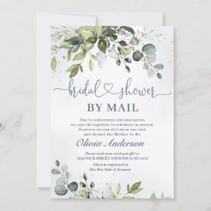 Elegant Eukalyptus Grüne virtuelle Dusche per Mail Einladung