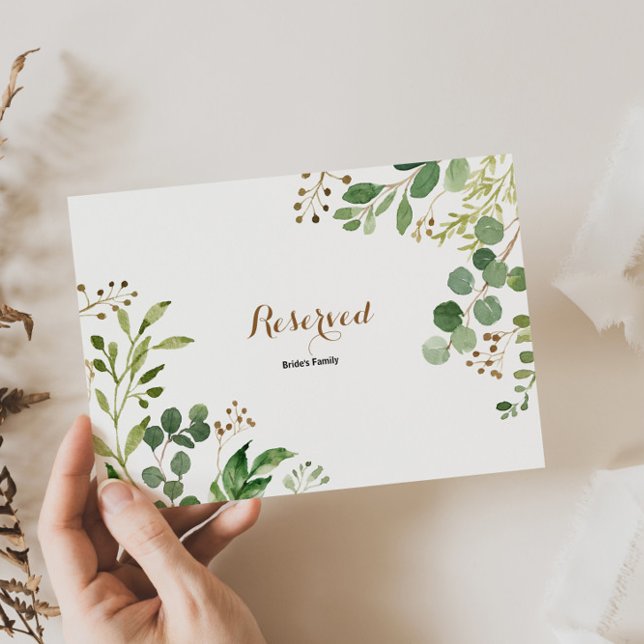 Elegant Eukalyptus Leaf Grüne Zeichen vorbehalten (Von Creator hochgeladen)