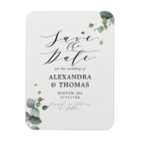 Elegant Eukalyptus Save the Date No Pic