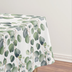 Elegant Eukalyptus Verlasst Grüntisch-Runner Tischdecke