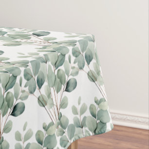 Elegant Eukalyptus Verlasst Grüntisch-Runner Tischdecke