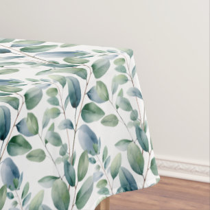 Elegant Eukalyptus Verlasst Grüntisch-Runner Tischdecke