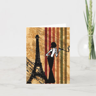 Elegant European Style Notecard Karte