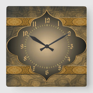 Elegant exotisch quadratische wanduhr