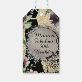 Elegant Fabulous 50. Geburtstag Personalisiert Geschenkanhänger