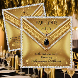 Elegant Fabulous Diamonds Gold Black Jewel Ankündigung