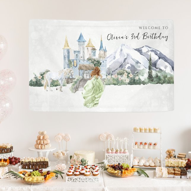 Elegant Fairy Tale | Princess Birthday Willkommen Banner (Von Creator hochgeladen)