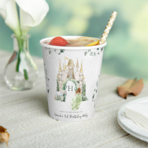 Elegant Fairy Tale Princess Geburtstagspartei Pappbecher