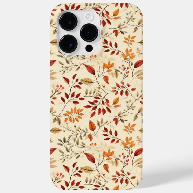 Elegant Fall Floral Pattern Case-Mate iPhone Hülle (Rückseite)