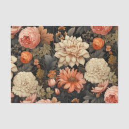 Elegant Fall Floral Seidenpapier