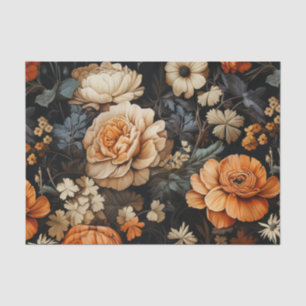 Elegant Fall Floral Seidenpapier