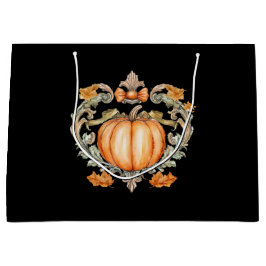 Elegant Fall Pumpkin Große Geschenktüte