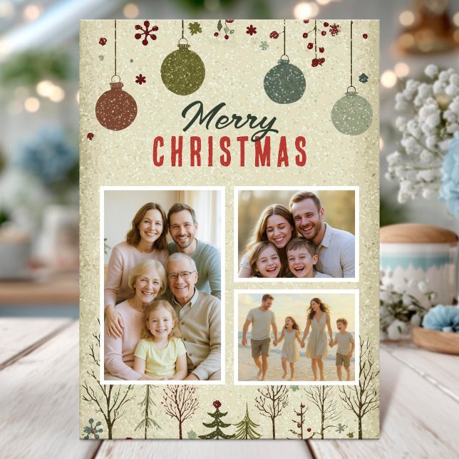 Elegant Family Christmas Photo Card Einladung (Von Creator hochgeladen)