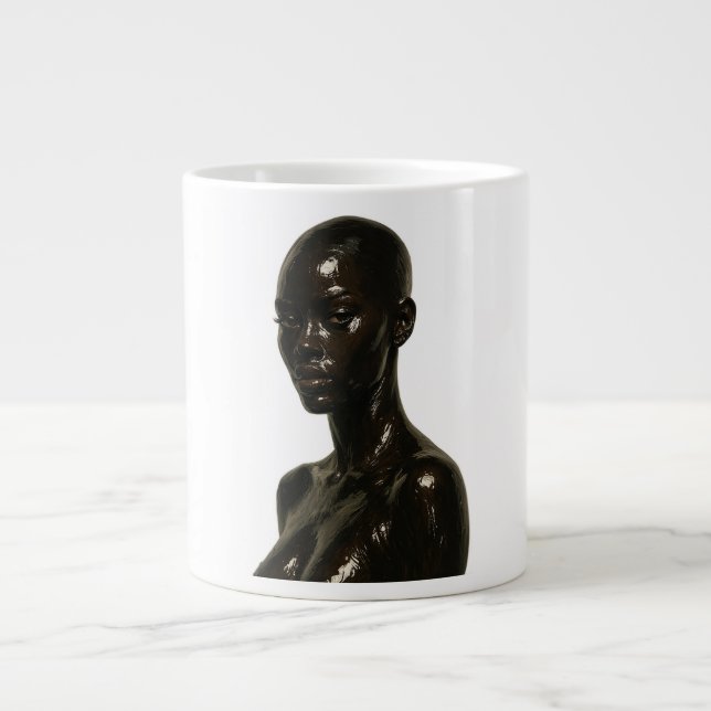 Elegant Female Portrait  Jumbo-Tasse (Vorderseite)