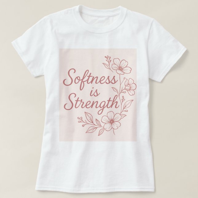 Elegant Feminine Affirmation | Boho Style T-shirt (Design vorne)