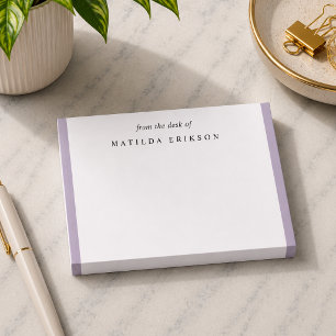 Elegant Feminine Lilac Lila vom Schreibtisch von Post-it Klebezettel