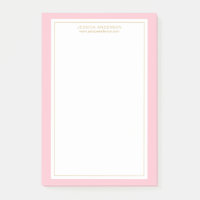 Elegant Feminine Rosa/Weiß/Gold Personalisiert