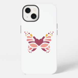 Elegant femininer Boho-Pastell-Schmetterling iPhone 13 Hülle