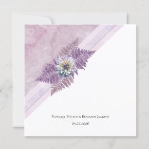 Elegant Fern Floral Wedding Einladung