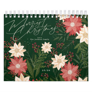 Elegant Festiv Frohe Weihnachten Weihnachtsstern F Kalender