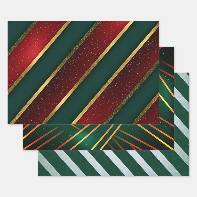 Elegant Festive Geschenkpapier Set (Set)