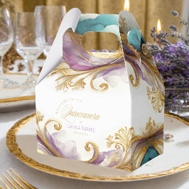 Elegant Fiesta Quinceanera Willkommen ID1029 Geschenkschachtel